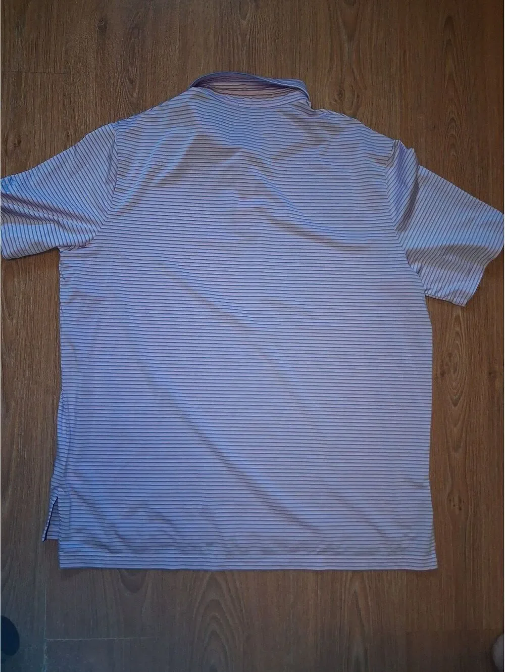 RLX Ralph Lauren Polo Shirt Mens XL Pink Striped Activewear